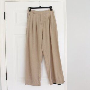 Abercrombie and Fitch Tailored 26" High-Waisted Linen Pants